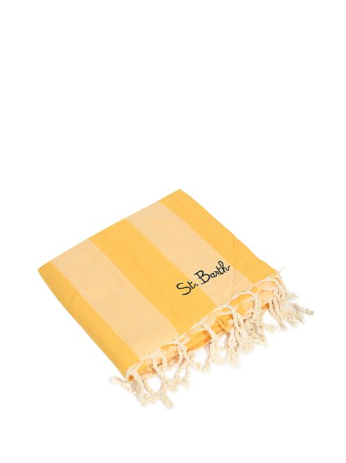 Telo mare Fouta in spugna di cotone a righe Giallo Mc2 Saint Barth | FOUT00802917L